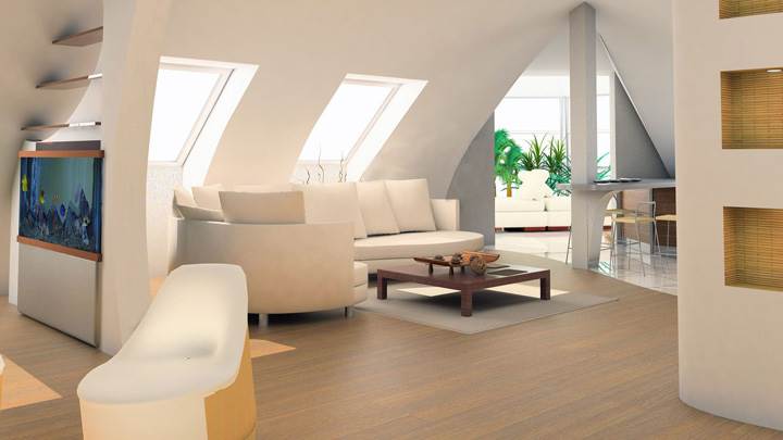 White Background And White Sofa Set in Interior